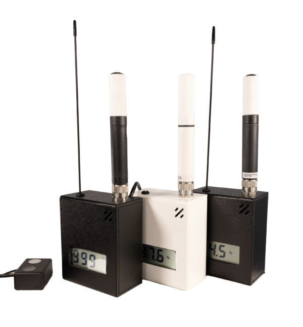 The HTX family, part of the Meaco Telemetry System, the most accurate temperature and humidity transmitters in use for collections care